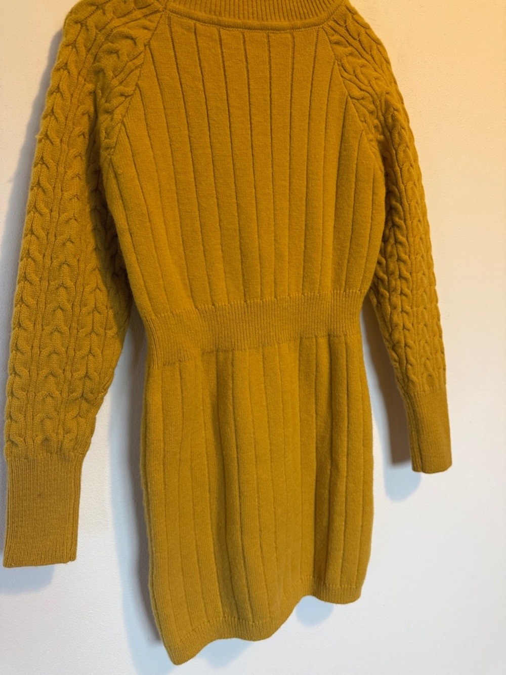 Mustard Cable Knit Sweater Dress - Women
Beautiful Sweater Dress! - Picture 8 of 8